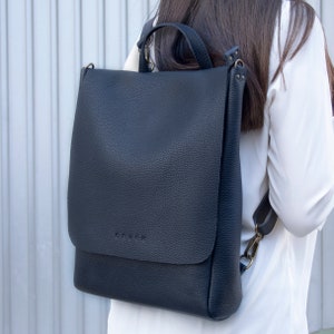 Leather backpack for women. Leather backpack handbag perfect for everyday use. Convertible backpack with adjustable straps.7 colours.BIG LEA