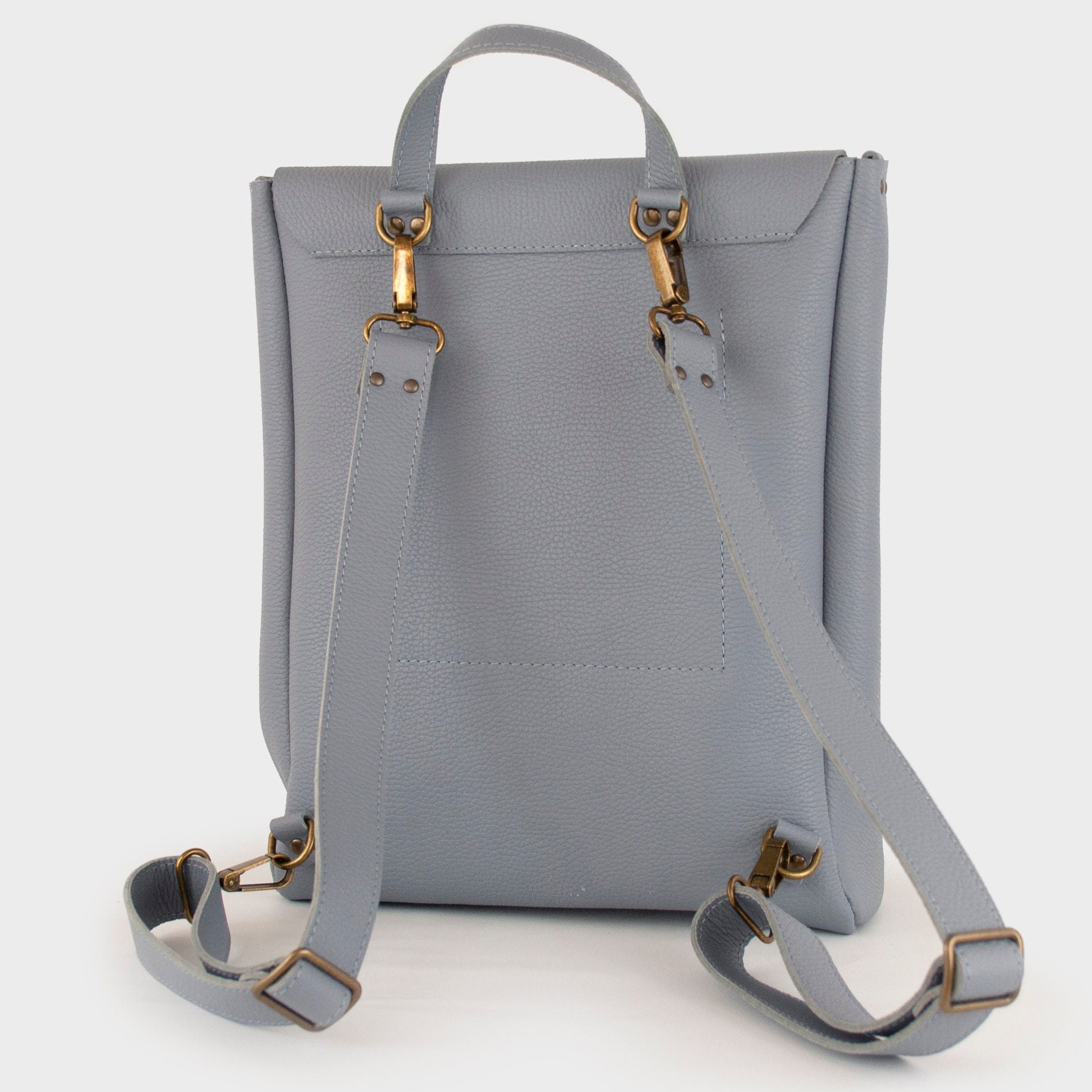 Full Grain Leather Backpack. Convertible Laptop Backpack. Etsy