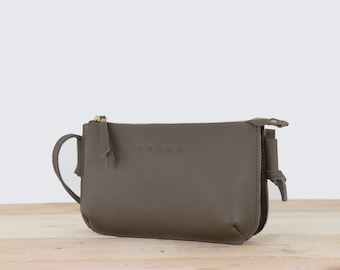 Leather Crossbody Bag: Small Everyday Handbag, Adjustable Strap