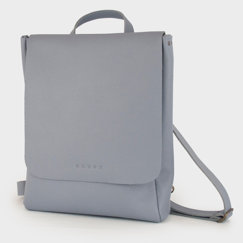 Full Grain Leather Backpack. Convertible Laptop Backpack. Etsy