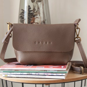 Leather Shoulder Bag for Everyday. Soft Leather Crossbody Bag for Women. Handmade Leather Bag. Gift for Women. Available in 19 colors. Joy S