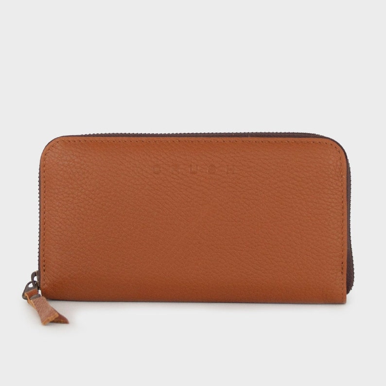 Leather handmade wallet for women. Soft leather coin purse. Gifts for her. Minimalist Everyday Bag for Women. Available in 7 colors. Hope. Tan