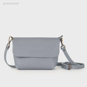 Leather Shoulder Bag for Everyday. Soft Leather Crossbody Bag for Women. Leather Handbags. Presents for mom. Available in 23 colors. Joy S Lavender - Floater