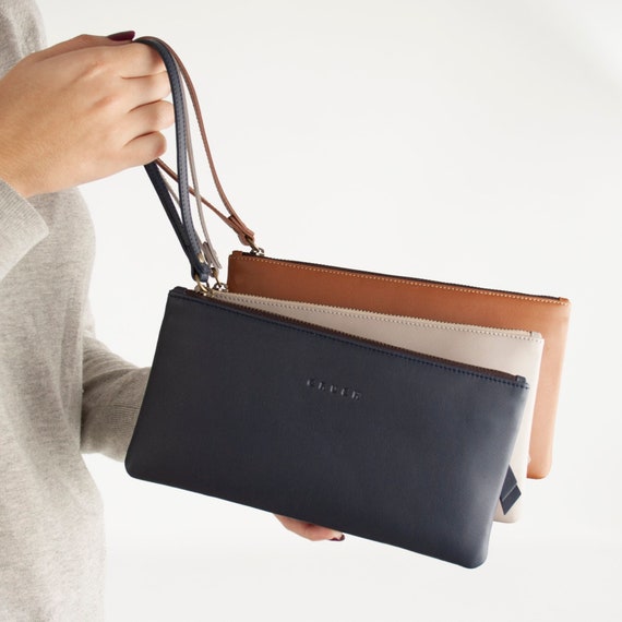Cartera de piel hecha a mano para mujer. Monedero de piel suave