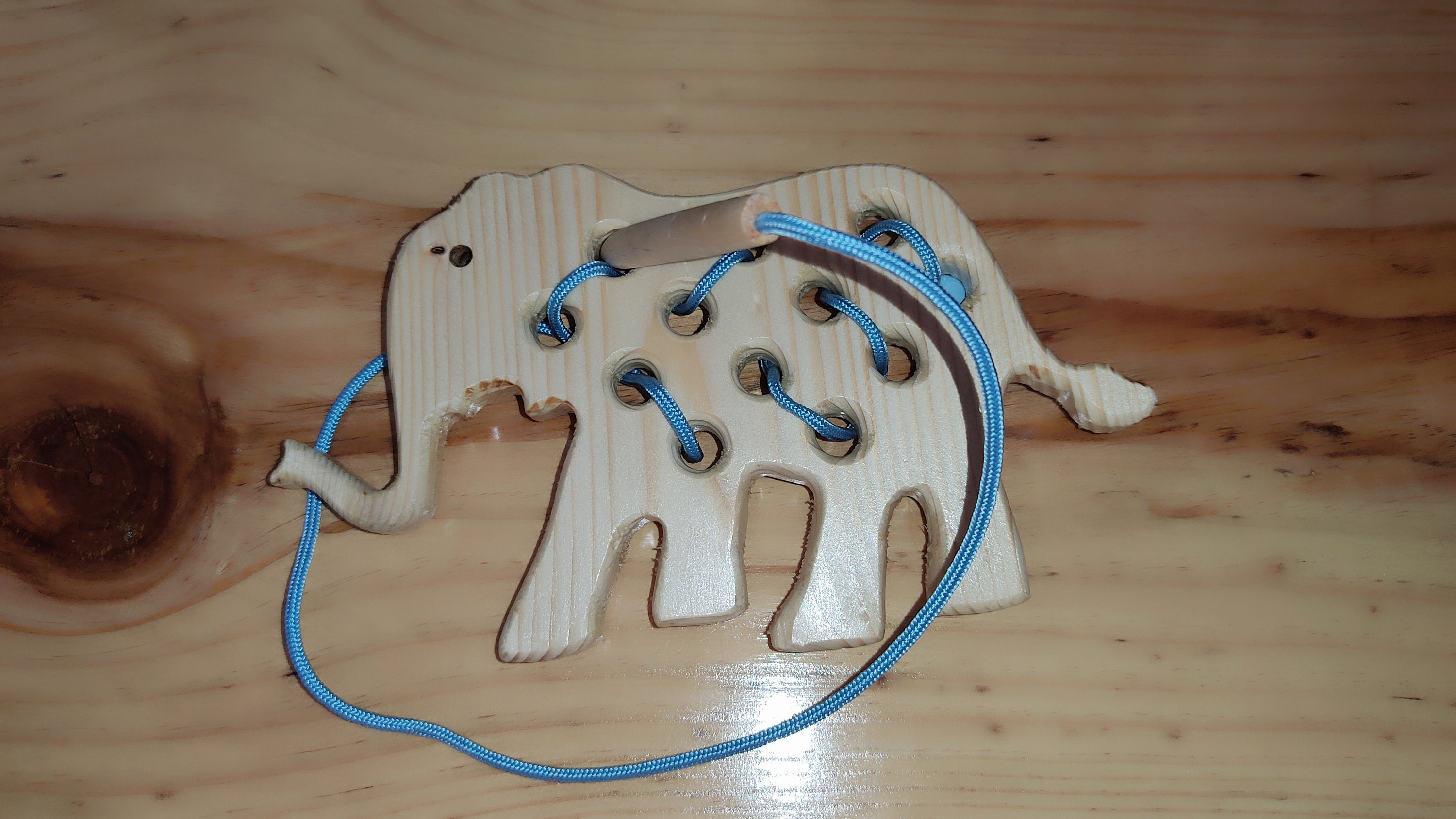 Wooden Lacing Toy, Lacing Wood, Training Threading in Animal Form ...