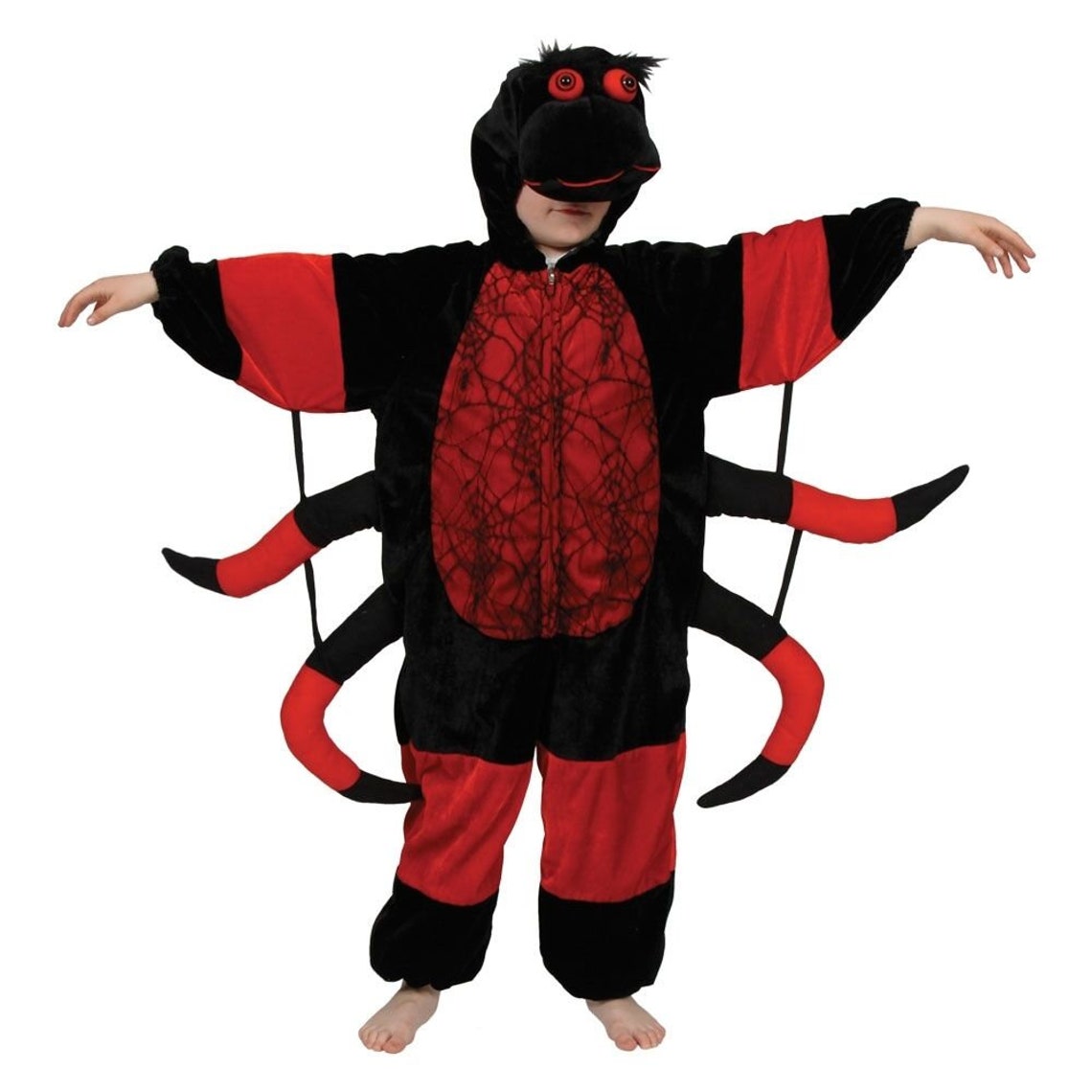 Child Deluxe Spider Fancy Dress Incy Wincy Web Costume Kids | Etsy