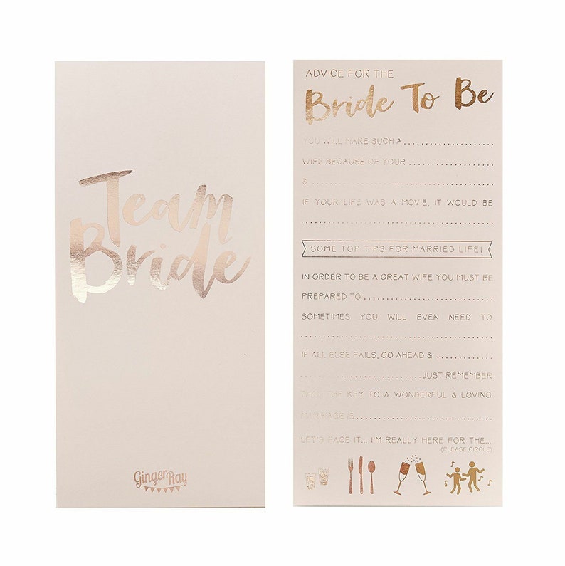 hen-party-advice-to-the-bride-cards-x-10-party-fun-games-bride-etsy
