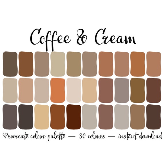 Coffee & Cream colour palette