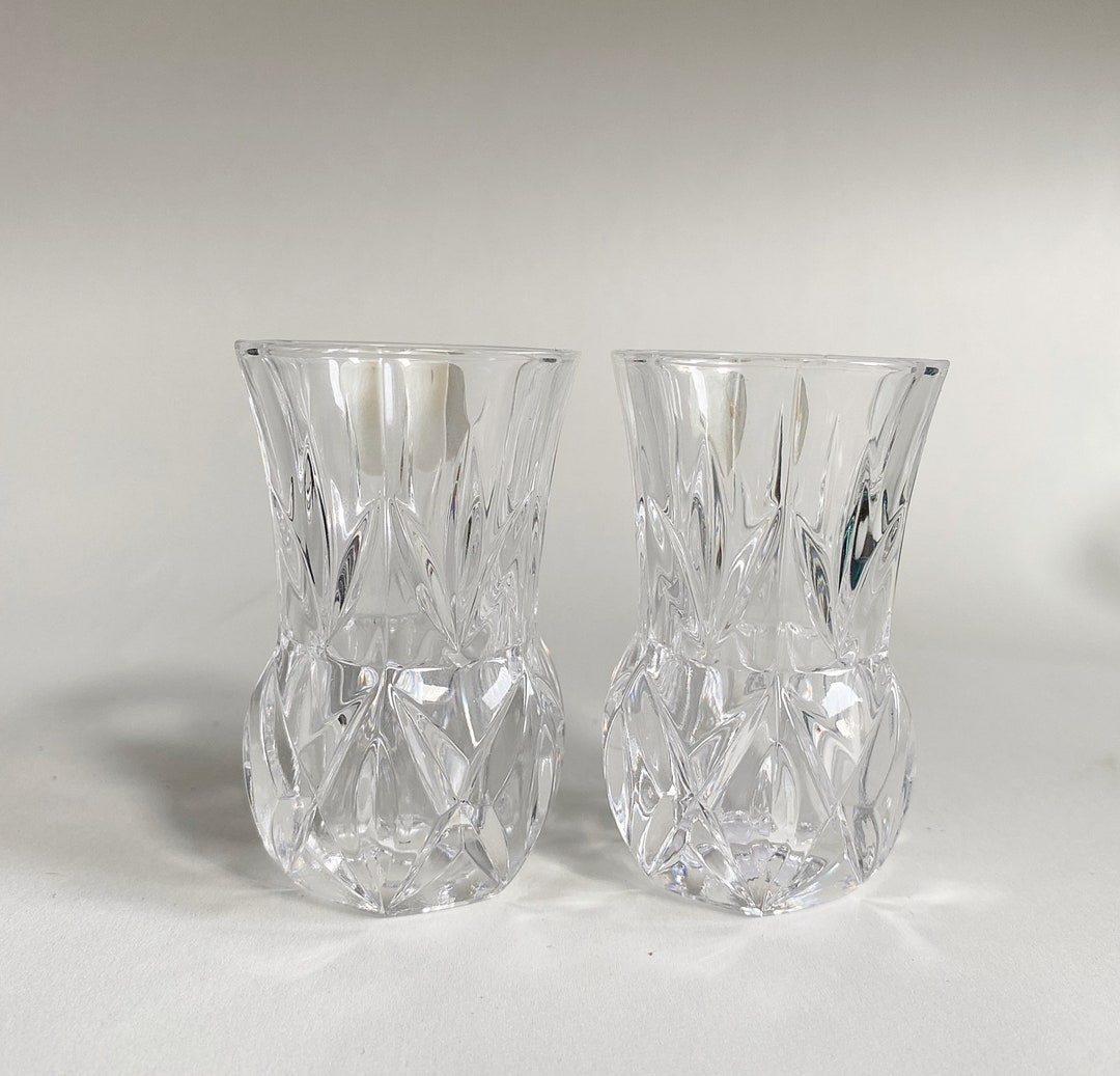 Small Crystal Bud Vase Cocktail Stick Holder Matchstick Etsy