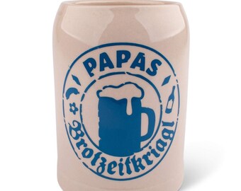 Bierkrug "Papas Brotzeitkriagl"