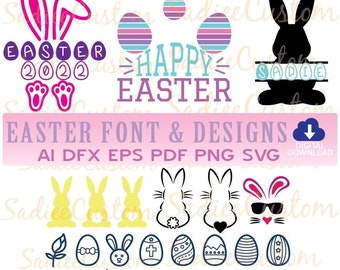 Happy Easter svg, Easter svg, Easter svg Files, Easter svg Kids, Easter svg Files for Cricut, Easter svg for Women, Easter svg Shirt, dxf