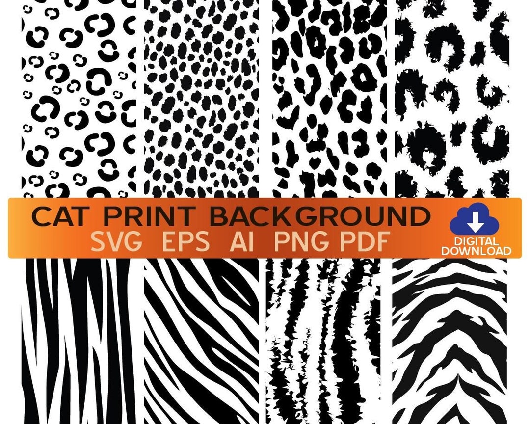 Vector Animal Print,vector Pattern Bundle,citcut Ready Eps,svg,pdf ...