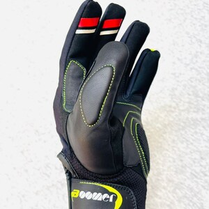 Gants courts de moto/gants de moto de sport d'été robustes de course en cuir confortables image 3