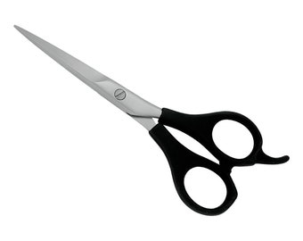 Ciseaux de barbier en acier inoxydable Poignée en plastique Cisailles à lame de première qualité Ciseaux de coupe