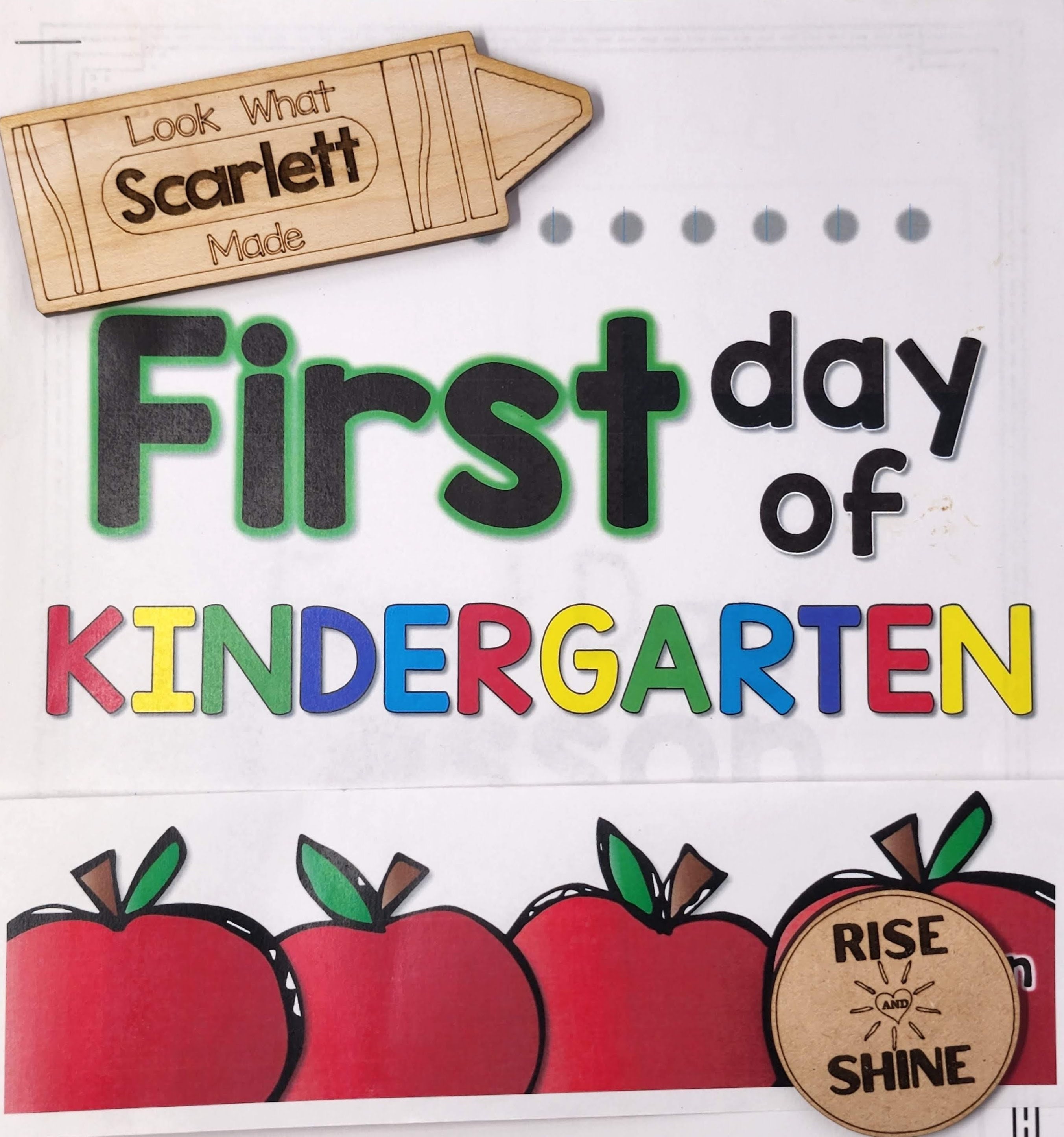 Wooden Engraved Refrigerator Magnet, Display Children's Artwork, Custom ...