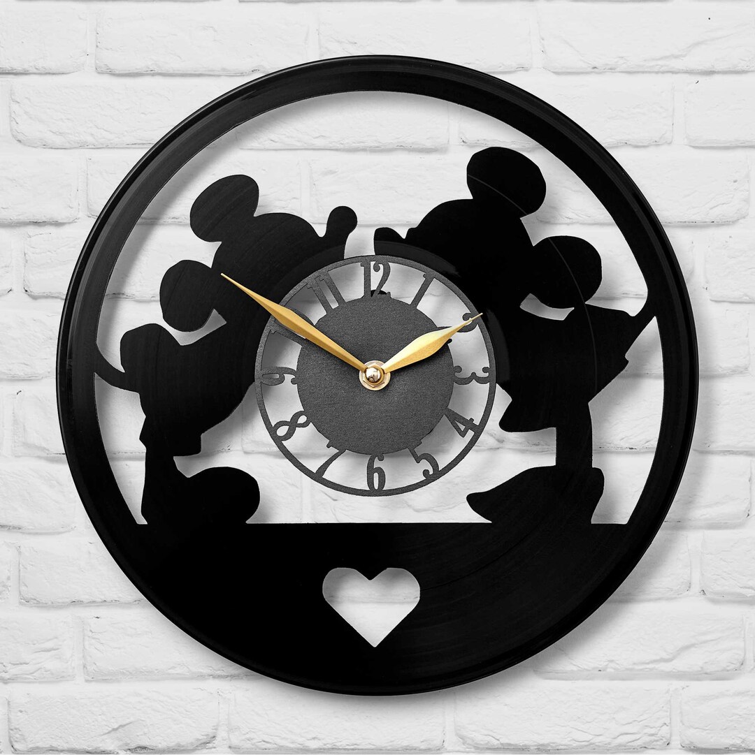 Minnie Mouse Clock Mickey Mouse Clock Etsy