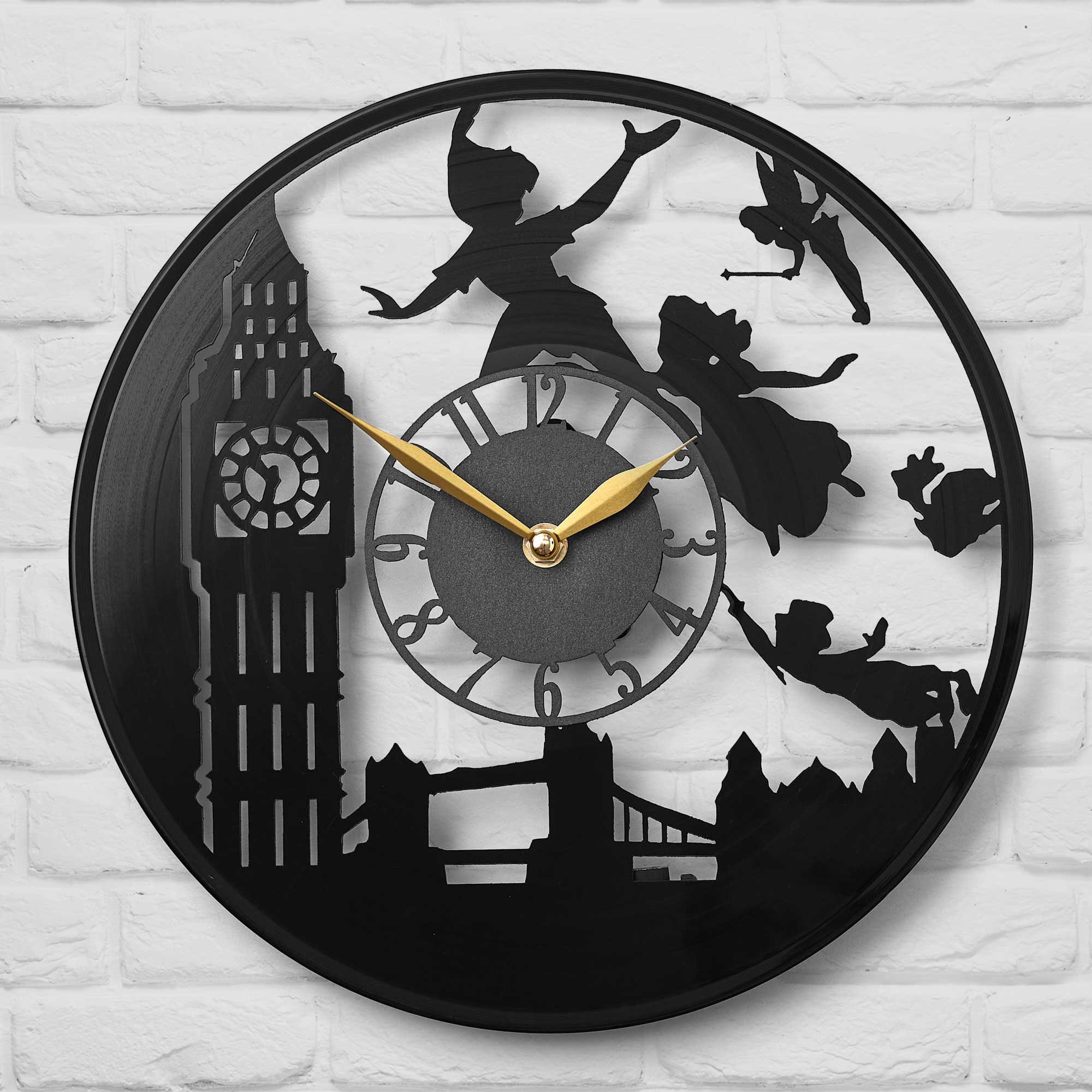 Peter Pan Clock Peter Pan Gift Peter Pan Decor Etsy