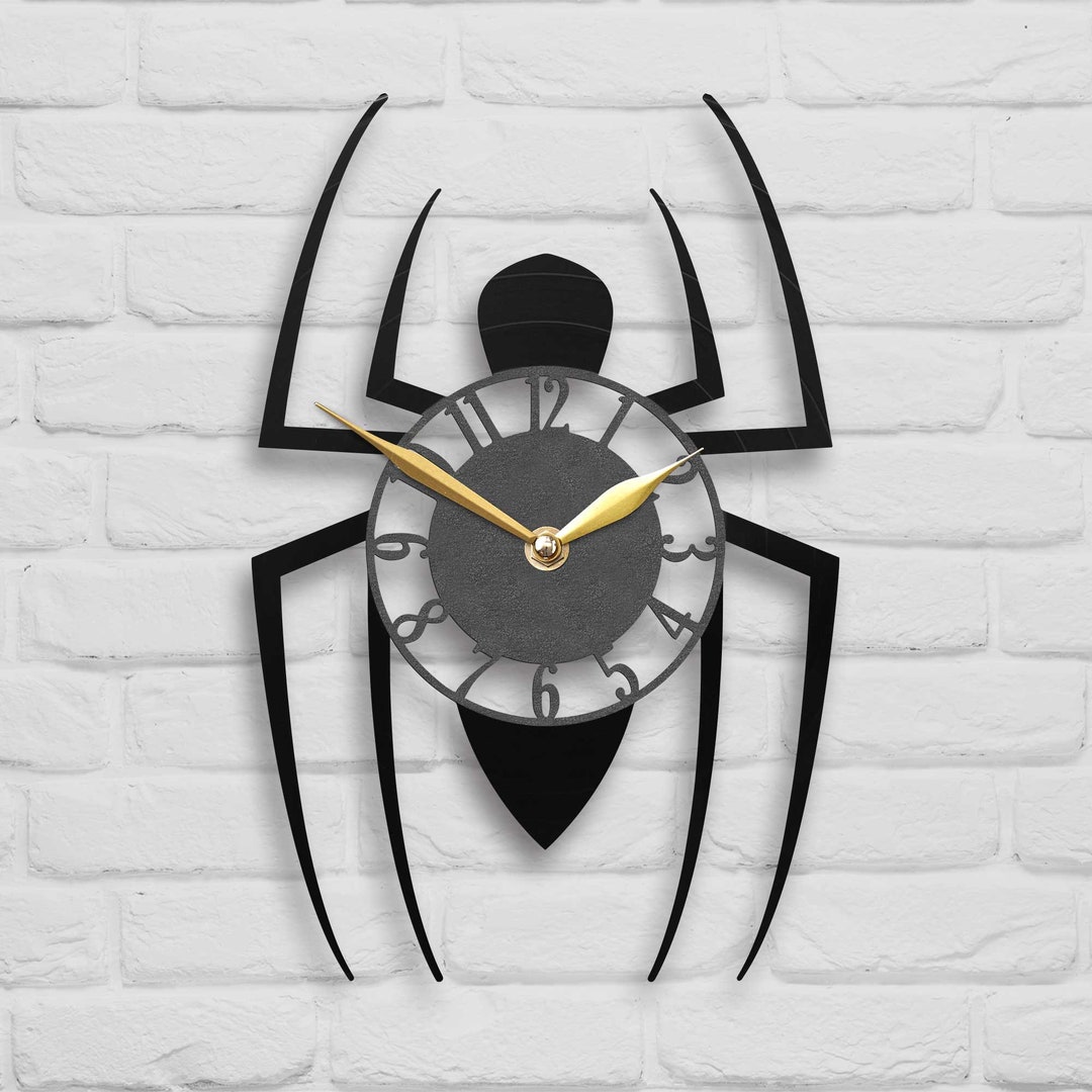 Spiderman Wall Clock Spider Clock Etsy