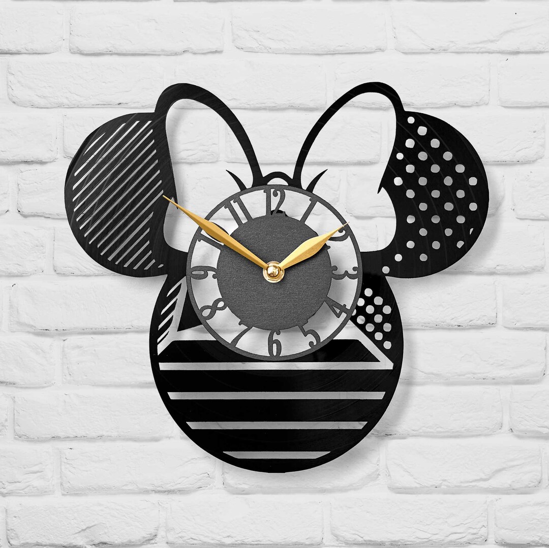 Minnie Mouse Clock Etsy