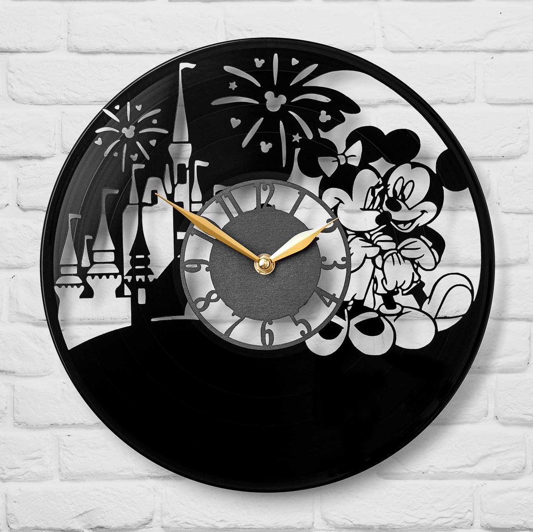 Minnie Mouse Clock Mickey Mouse Clock Minnie Mouse Decor Etsy