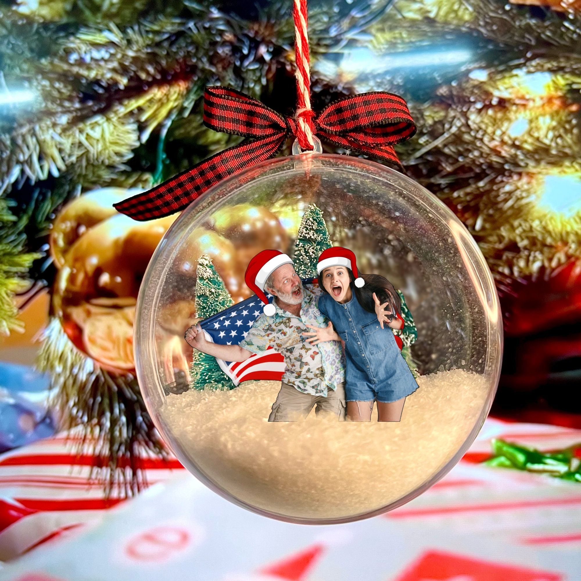 Daddy daughter christmas ornament Clearance