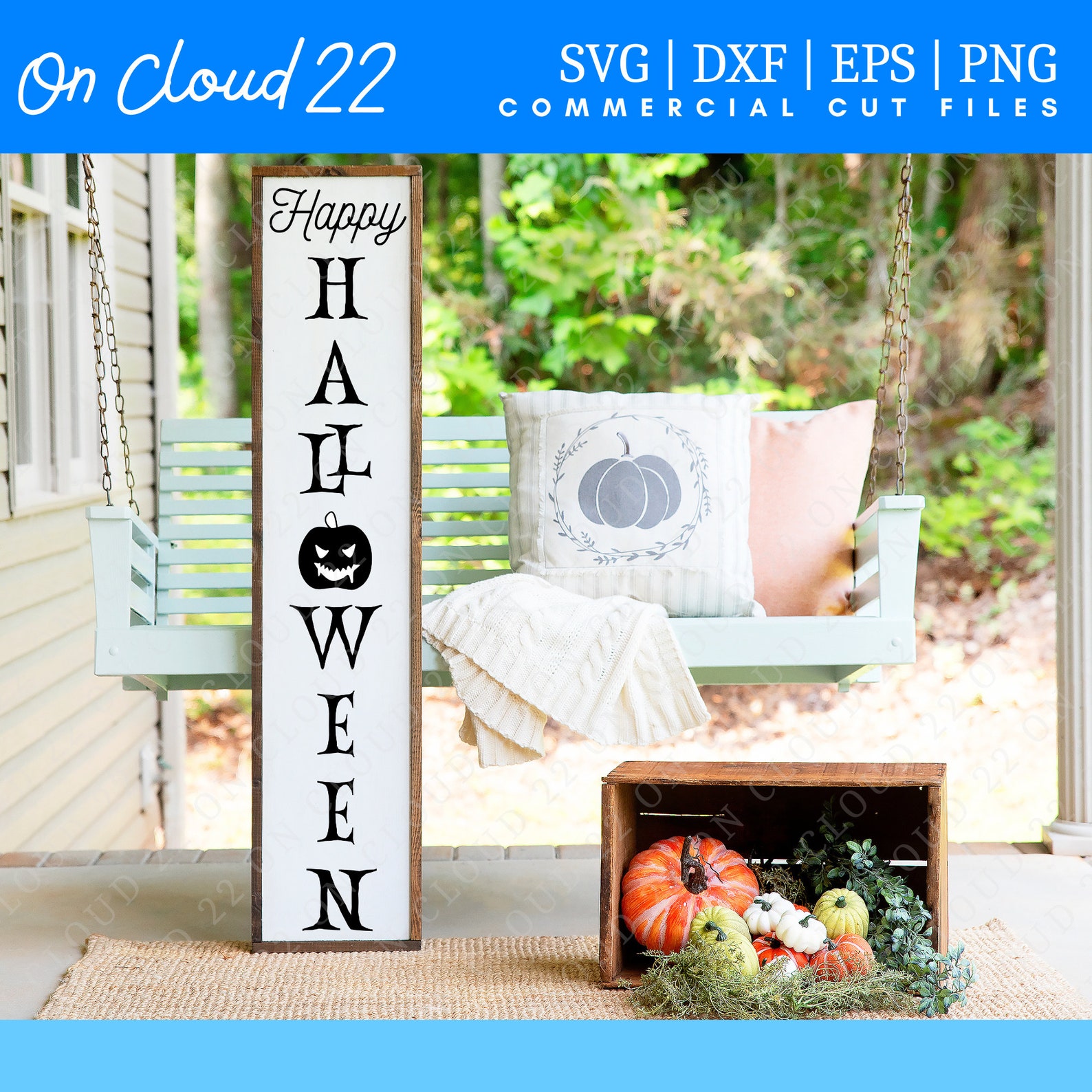 Halloween Porch Sign Halloween Welcome Sign For Front Porch Standing, Wooden Porch Sign For