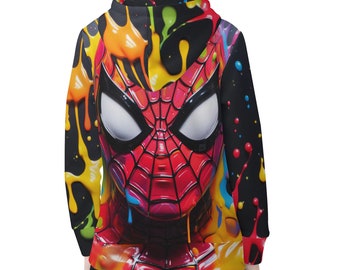 Sweat à capuche Spiderman dégoulinant de peinture