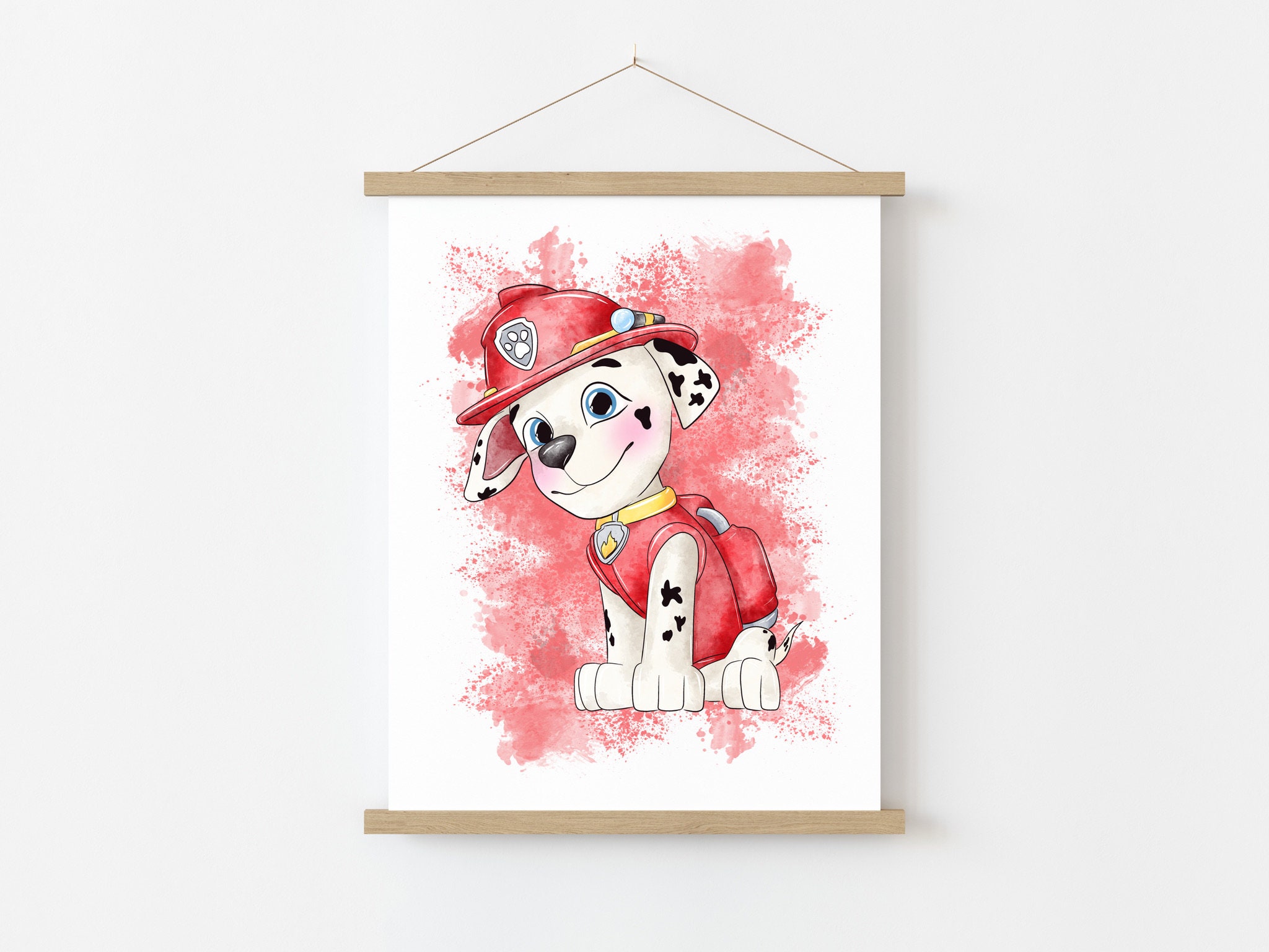 Set Of 6 Watercolour Paw Patrol Wall Art Prints Decoración de Etsy España
