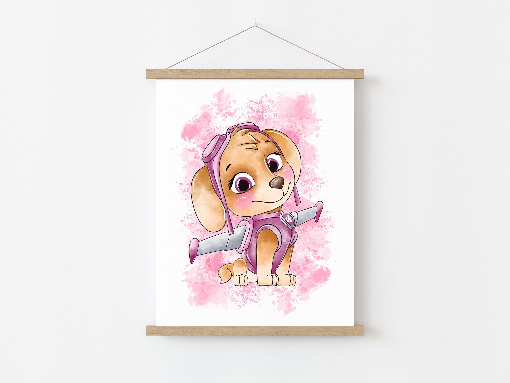 Set Of 6 Watercolour Paw Patrol Wall Art Prints Decoración de Etsy España