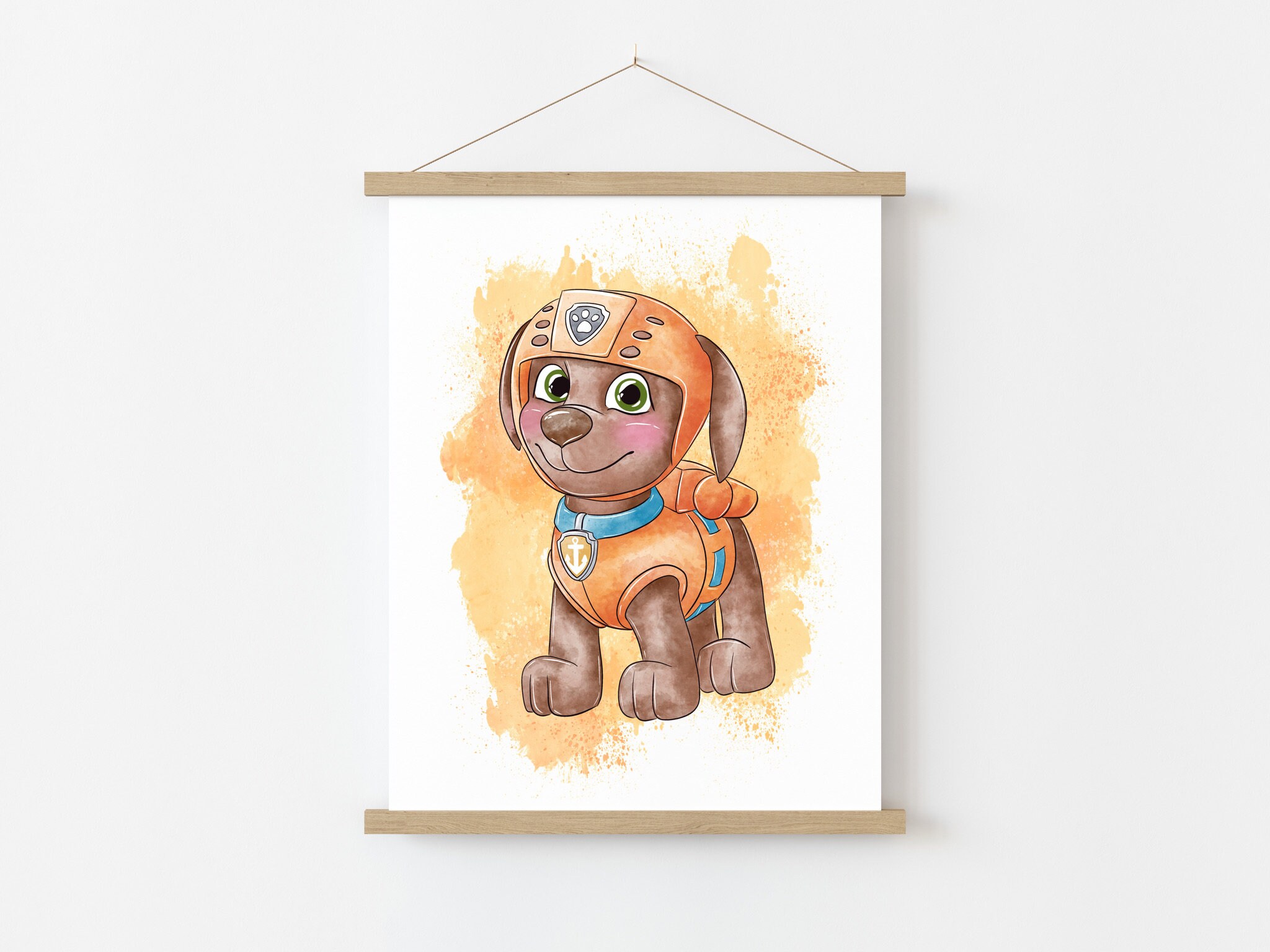 Set Of 6 Watercolour Paw Patrol Wall Art Prints Decoración de Etsy España
