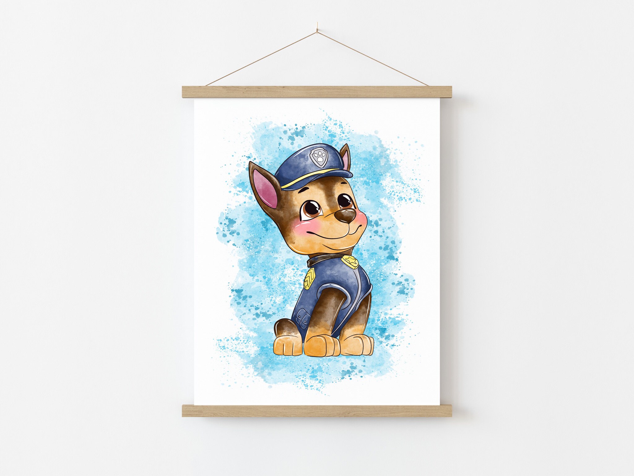 Set Of 6 Watercolour Paw Patrol Wall Art Prints Decoración de Etsy España