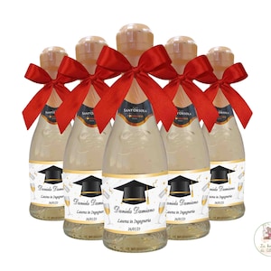 Bottiglietta di Prosecco con Etichetta Personalizzabile  – Bomboniera LAUREA