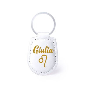 Porte-clés personnalisé en cuir PU