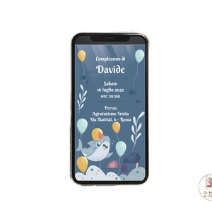 Digital INVITATION Birthday child, customizable invitation, party invitation, digital invitation, Whatsapp invitation