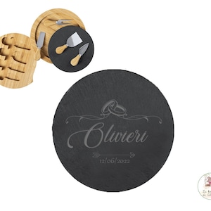 Set completo per formaggi da 4 pezzi, personalizzato ideale come REGALO o BOMBONIERA