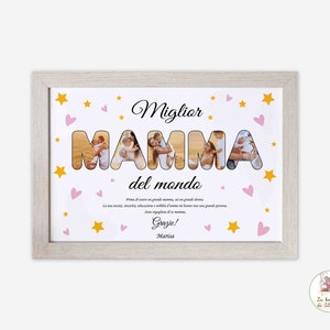 Attestato migliore Mamma del mondo, regalo alla mamma