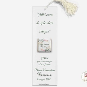 Placeholder voor diverse evenementen, bookmark placeholder, bookmark met opdracht, placeholder met gepersonaliseerde chocolade