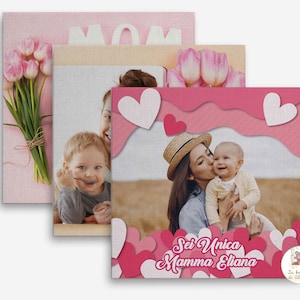 Tela Con Foto, Regalo Alla Mamma