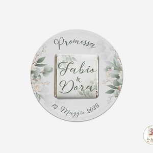 Placeholder en forme avec PROMISE chocolat personnalisé