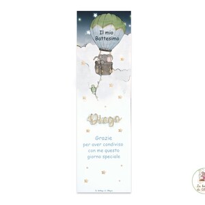 Segnaposto BATTESIMO BAMBINO, segnaposto segnalibro, segnalibro con dedica, segnaposto con nome plexy