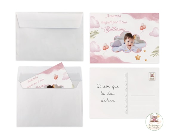 Biglietto Di Battesimo Personalizzato, Biglietto Di Battesimo - Foto 7