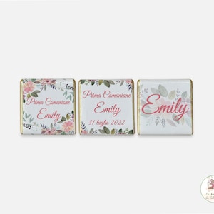 Cioccolatini personalizzati, cioccolatini segnaposto, cioccolatini PRIMA COMUNIONE