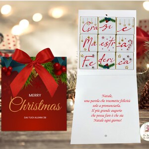 Set cioccolatini natalizi per la Maestra