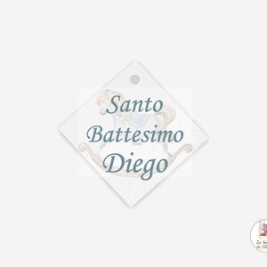 Kit 20 Tag Quadrato Per Bomboniera