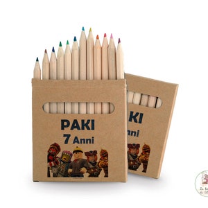 Confezione 12 pastelli personalizzati