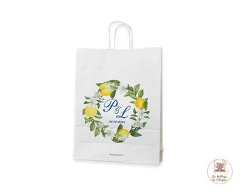 Shopper voor bruiloftsevenemententas met gepersonaliseerde afbeeldingen
