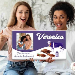 Tavoletta di Cioccolato Milka XXL Personalizzata Testimone