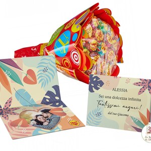 BOUQUET di CHUPA CHUPS 19 pezzi , Gusti Assortiti,Idea Regalo per Feste e Compleanni, Regalo Per Natale