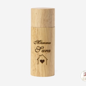 Macina sale e pepe della linea natura personalizzato