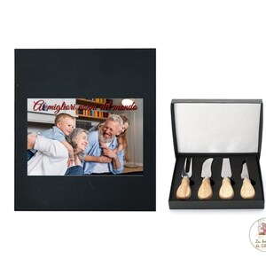 Set formaggio 4 pezzi personalizzato